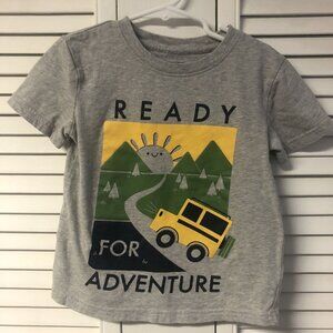 Jumping Beans Size 5 Grey Ready For Adventure Tee